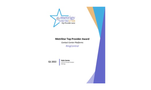 Plataformas del centro de contacto del premio de Metristar Top Provider